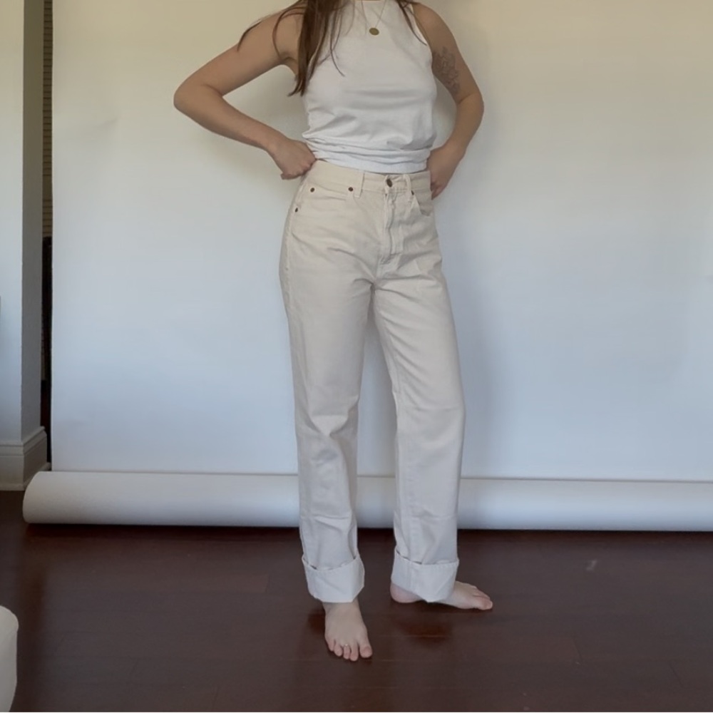 SLVRLAKER Bone White Denim Pant